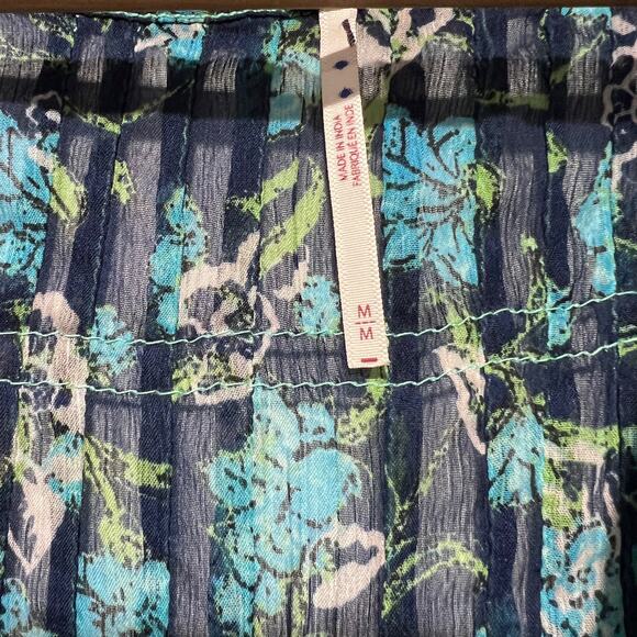 Free people Womens See it through Maxi dress Long sleeve Multicolor size M - Picture 3 of 11